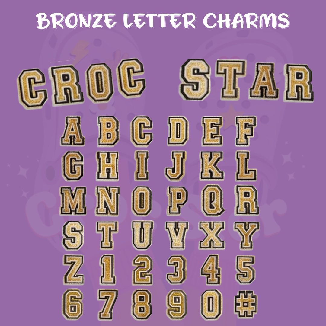 Letter and Initial Bronze Charms