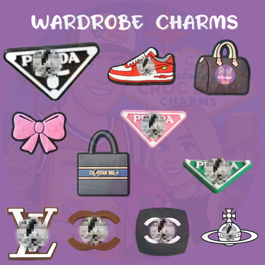 Wardrobe style Shoe Charms