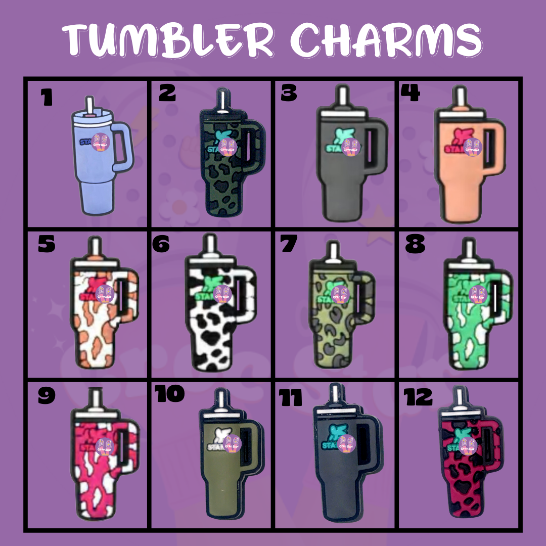 Tumbler Shoe Charms