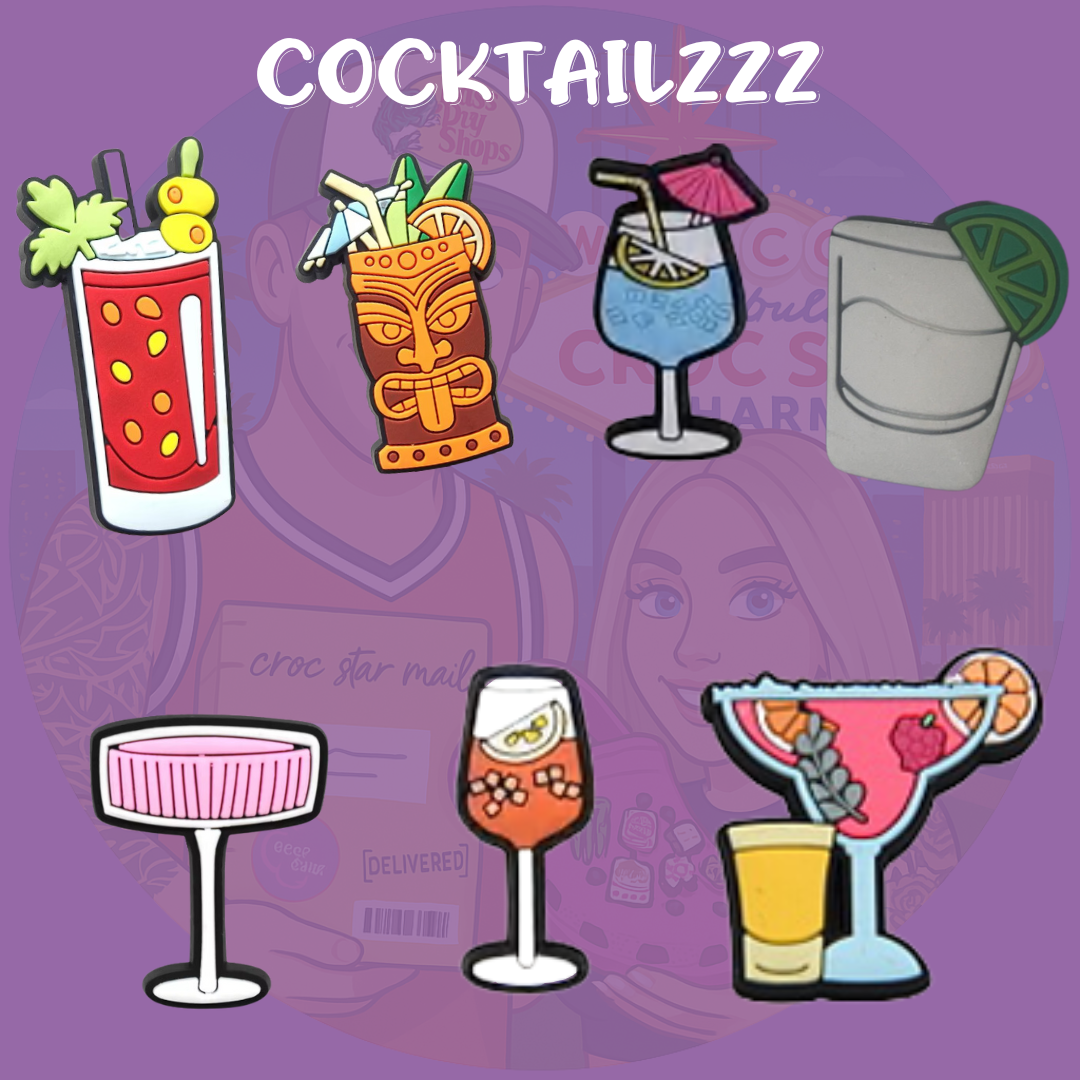 Cocktail Croc charms
