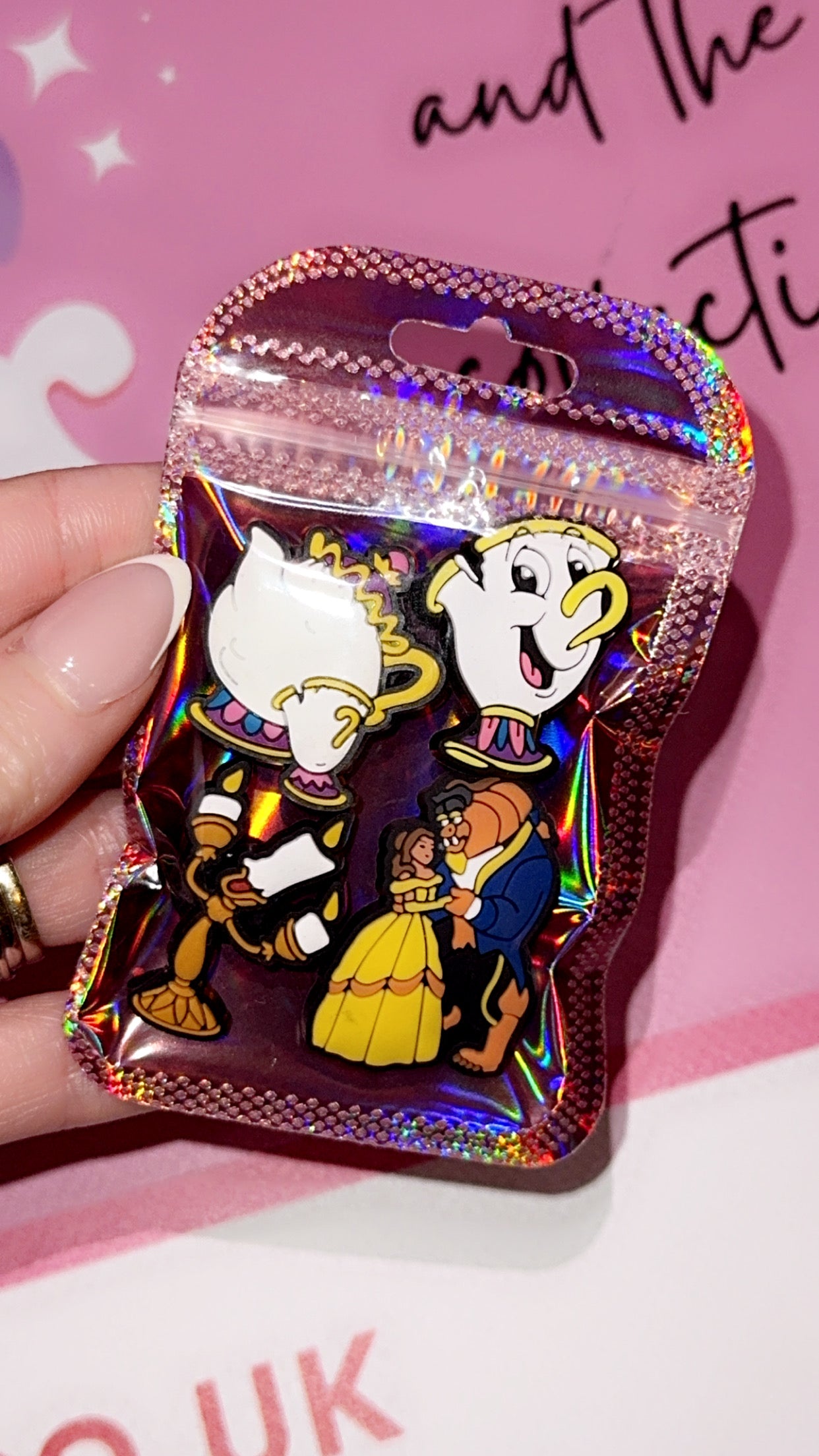 Fairytale princess shoe charms for clogs enchanted rose design