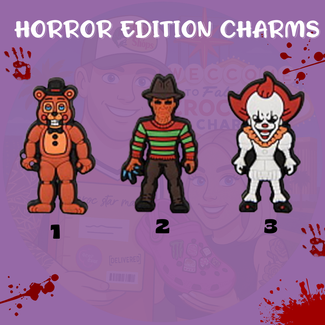Horror edition Croc charms