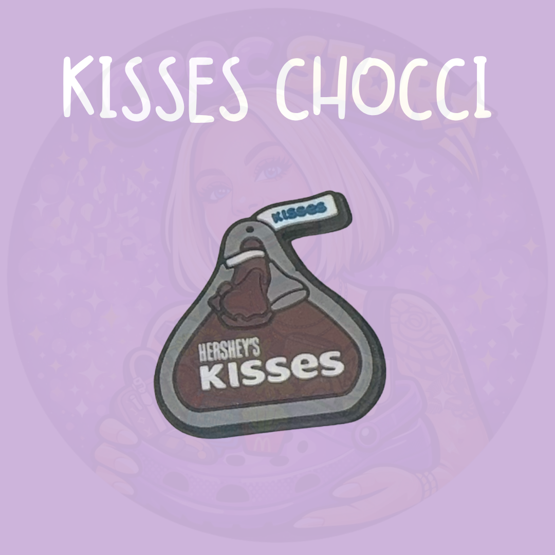 Kisses Chocolate Croc Charm | Cute Foodie Shoe Charm