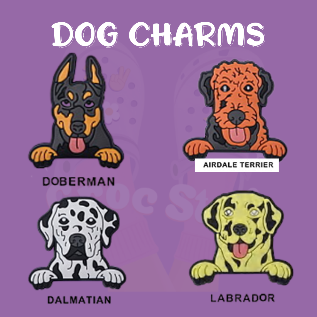Dog shoe charms