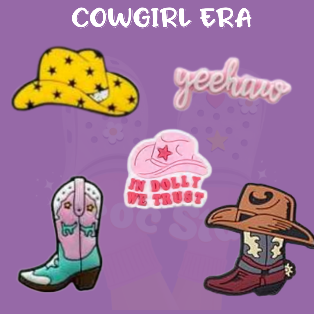 Cowgirl Era Shoe Charms