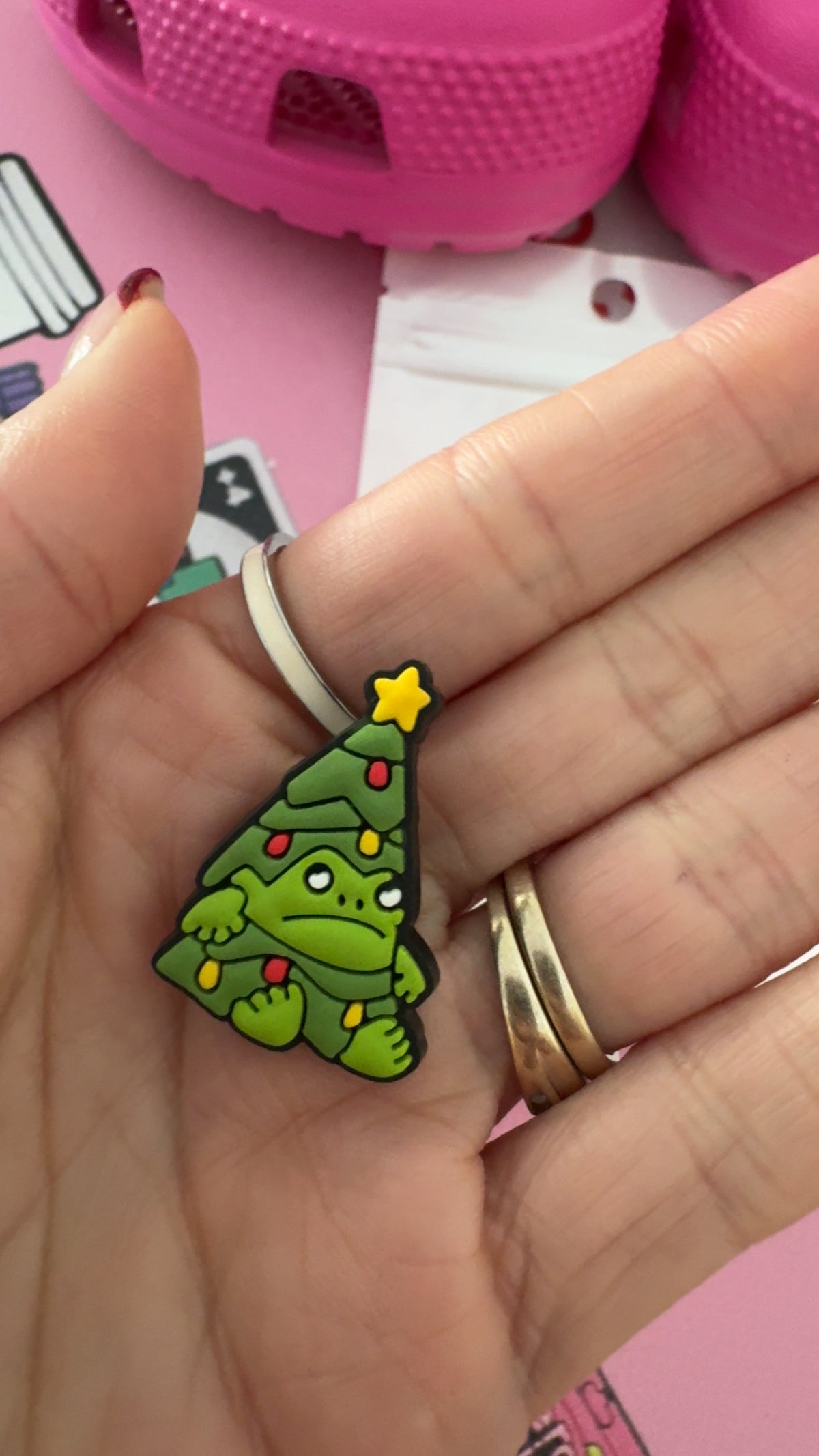 Santa Christmas character shoe charm