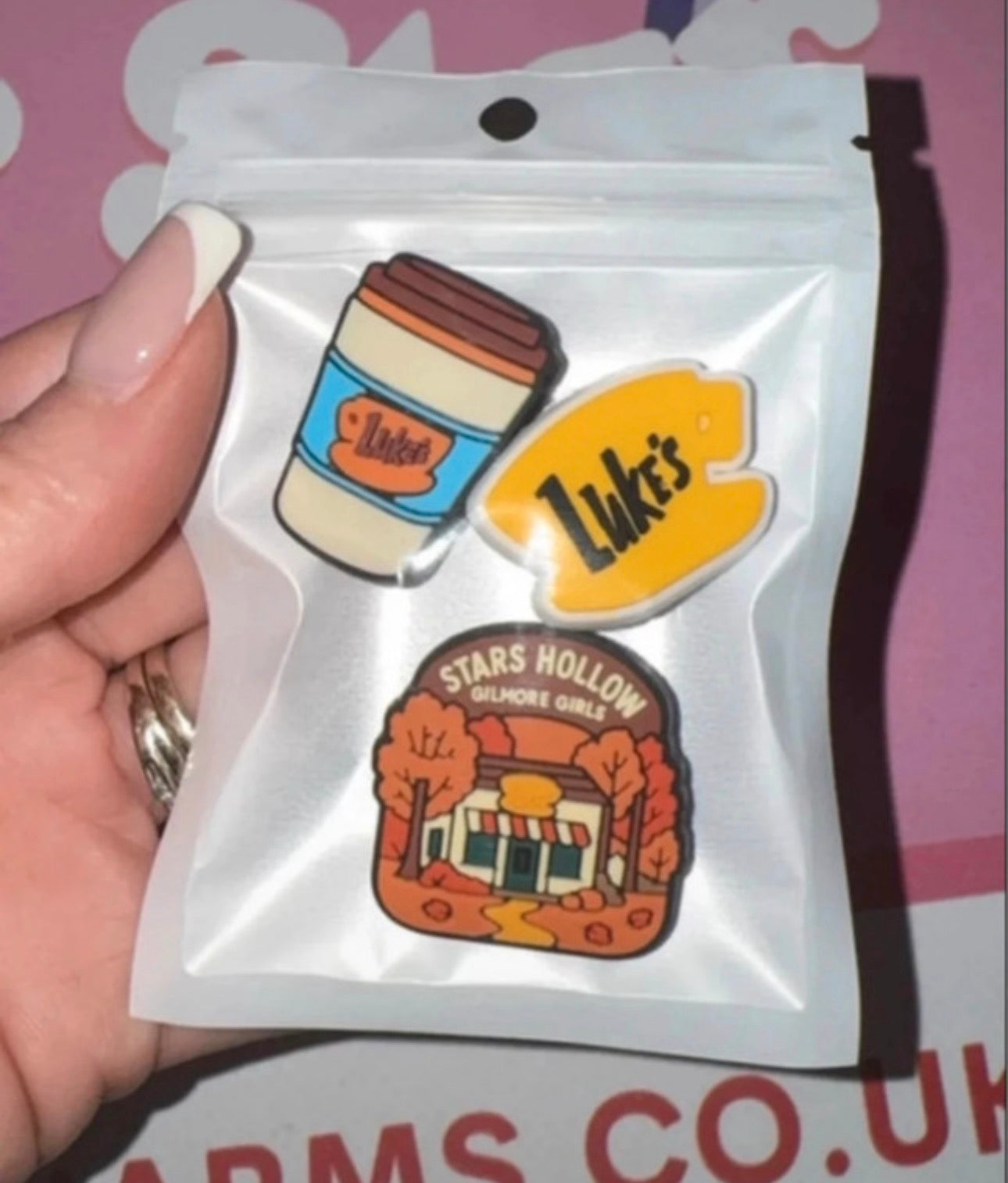 3 Cosy Autumn Shoe Charms | Small Town Coffee Shop Clog Charms | Book Lover Autumn Aesthetic | Fall Coffee Shoe Accessories
