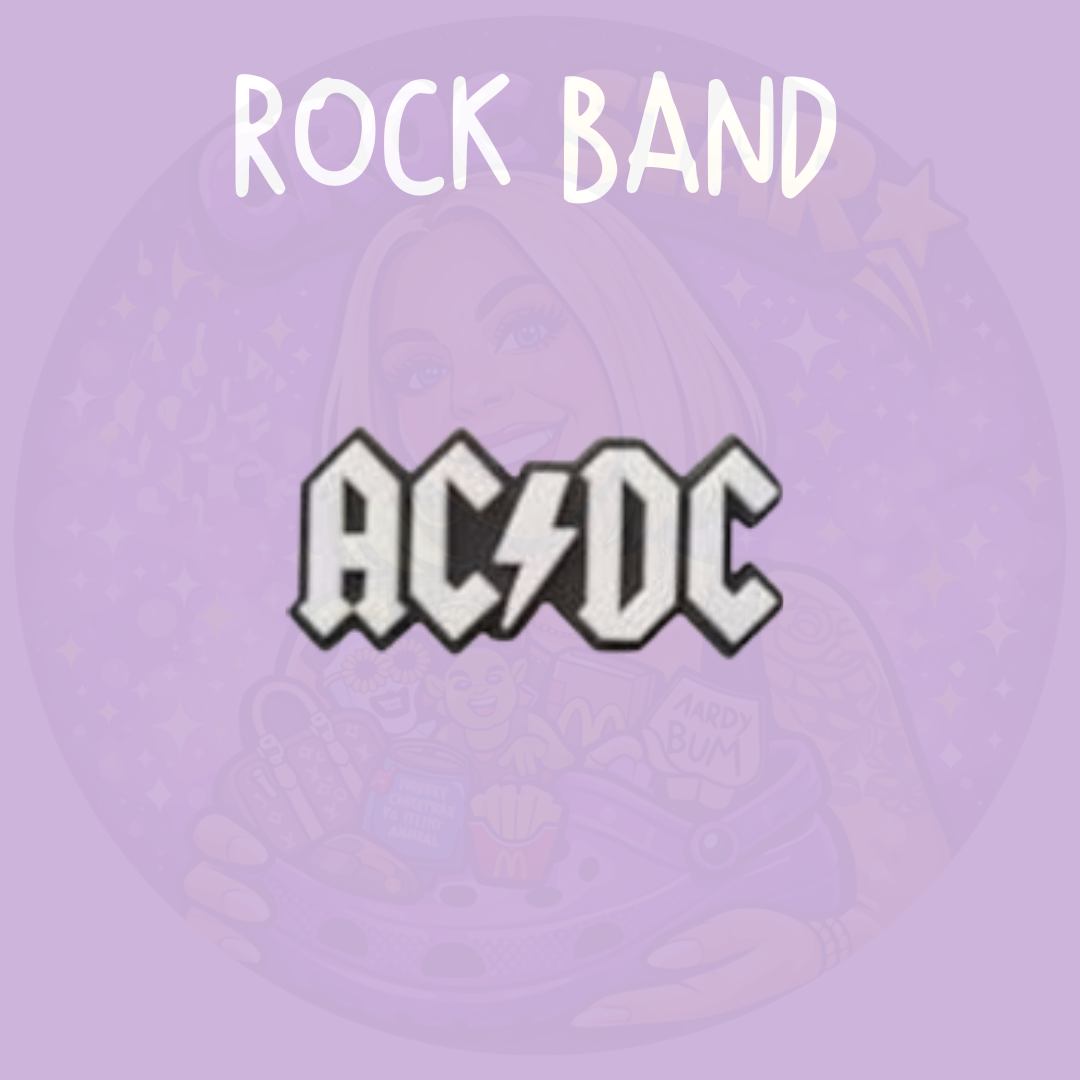 Rock lightning croc charm - acdc