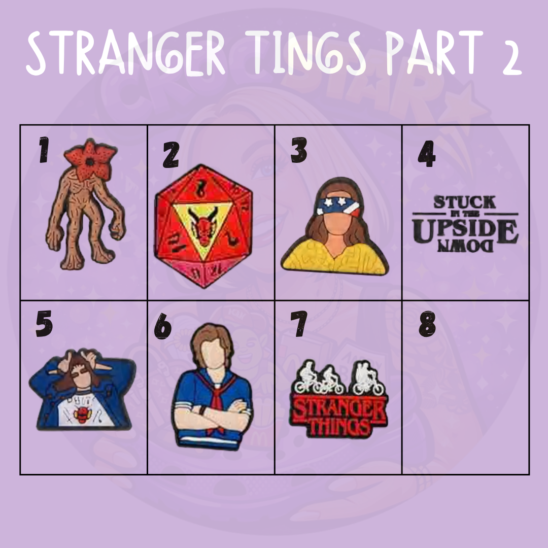 Demogorgon Stranger Things Croc charm for fans of the Upside Down