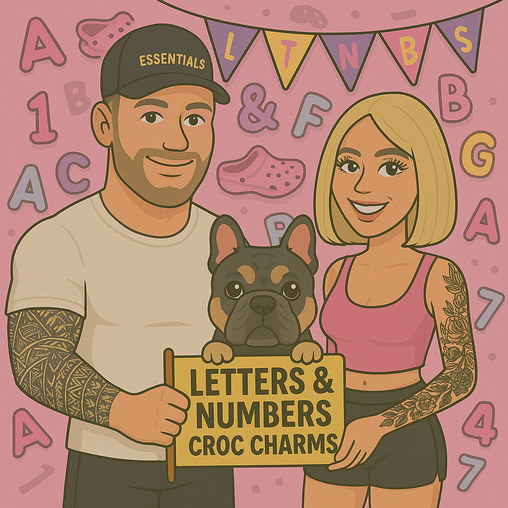 Letter & Number Croc Charms