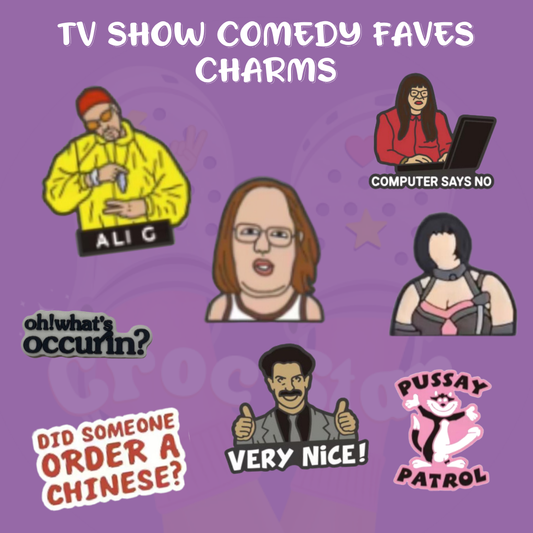Comedy TV Show Faves shoe charms