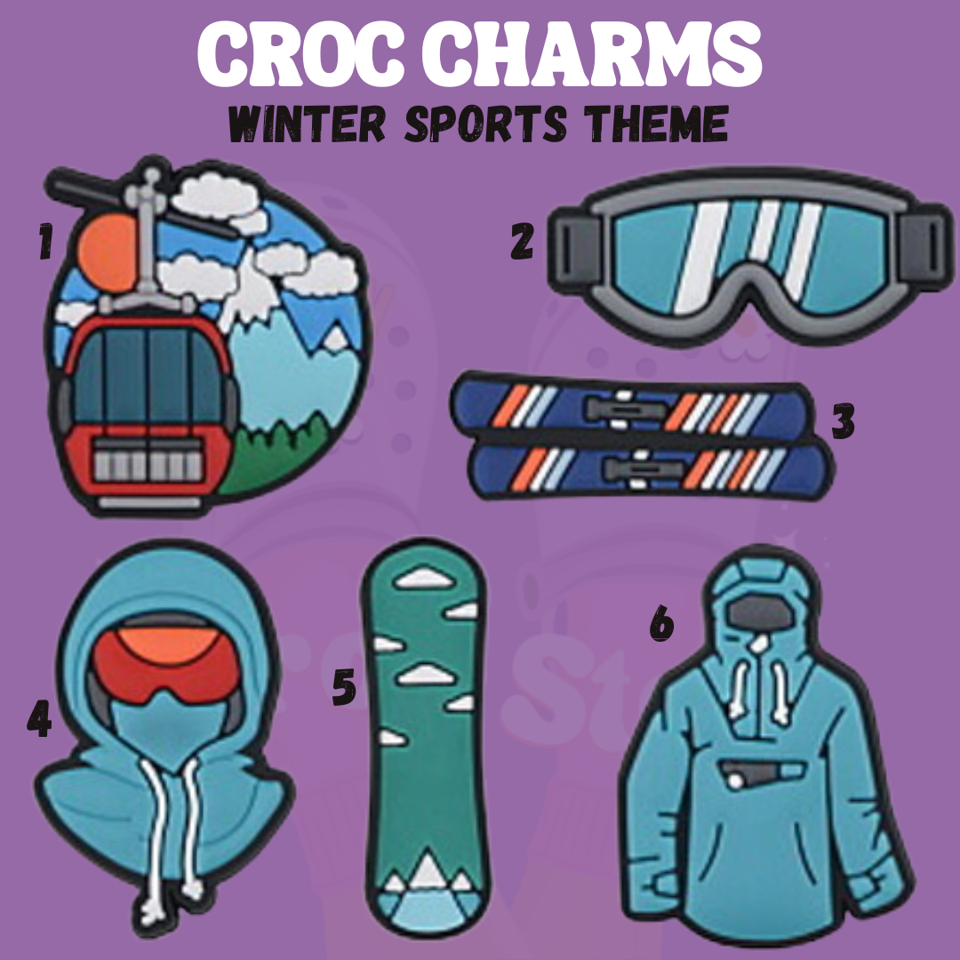 Winter Sports Charms