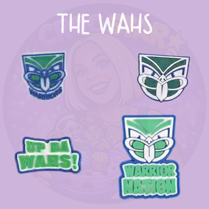 New Zealand Warriors Croc Charms – The Wahs Rugby League Shoe Charms