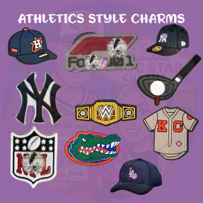 Athletics style charms