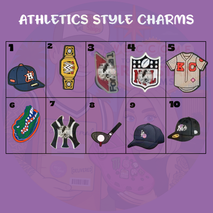 Athletics style charms