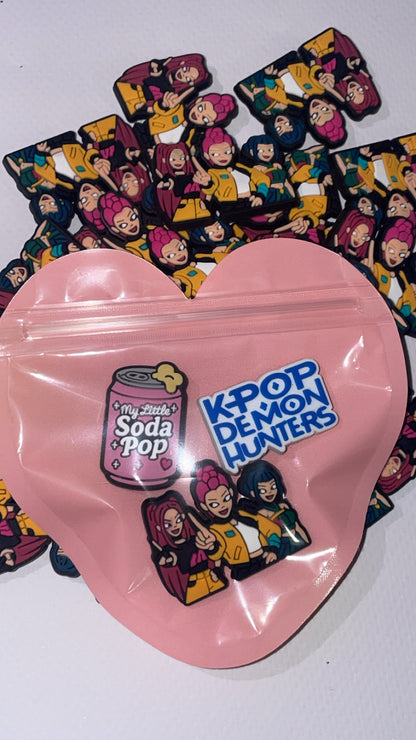 Pop Idol Demon Hunter Croc Charms – K-Pop & Supernatural Style Shoe Charms for Crocs