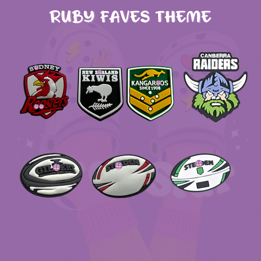Rugby Faves Charms