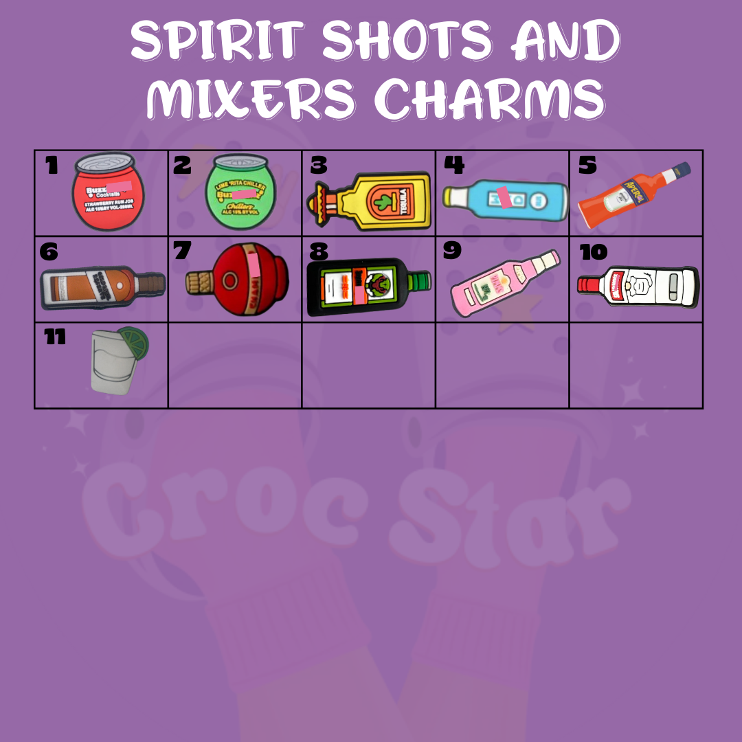 Spirit, Shot & Mixer Charms