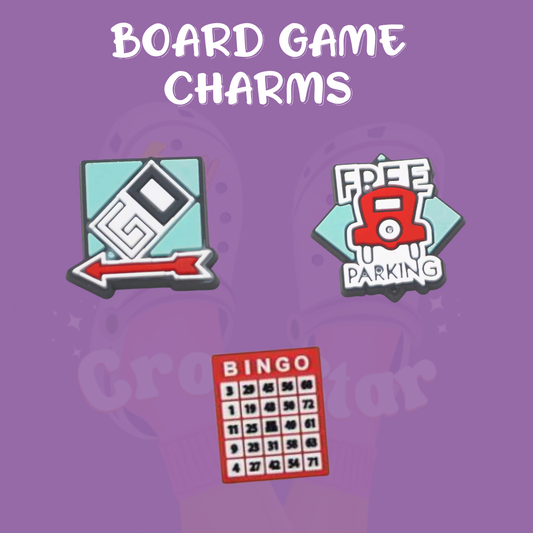 Board Game Shoe Charms