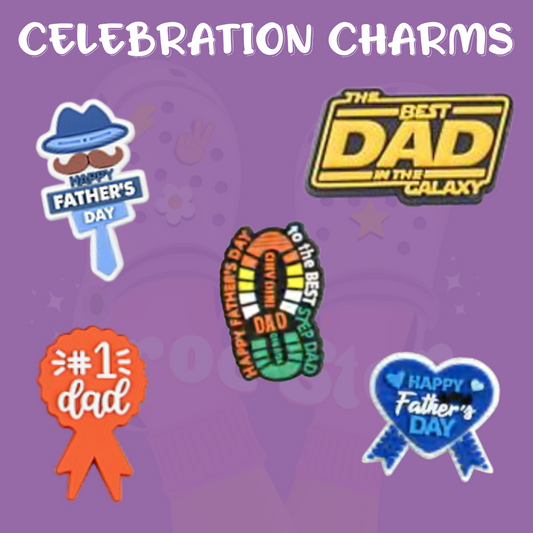 Celebration shoe charms