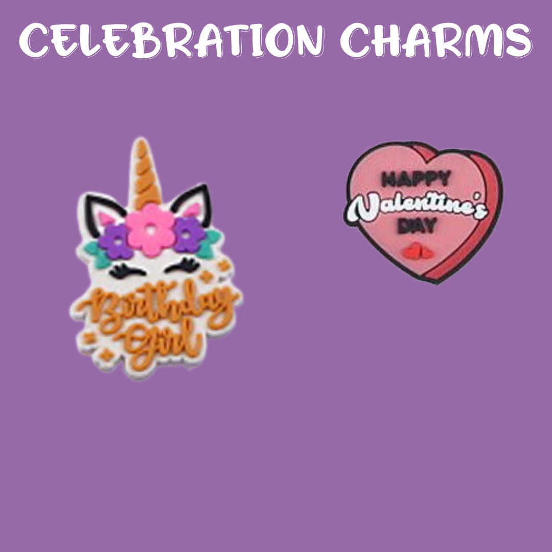 Celebration shoe charms