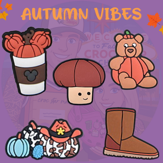 Autumn Vibes Croc Charms