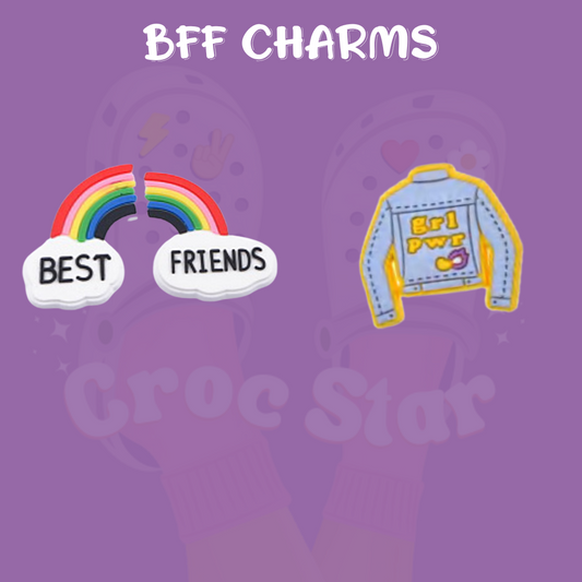 Best friends, BFF croc charms 