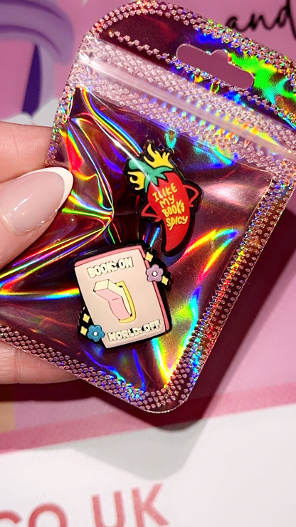 Spicy romance reader Croc charm waterproof PVC