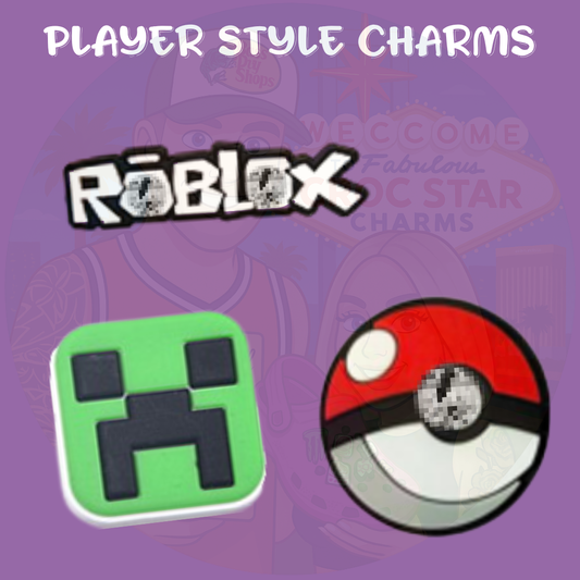 Pixel and gamer-themed Croc charms set with sword and block designs”

“Gaming-inspired Croc charms on black and green Crocs shoes”

“Pixel-style Croc charms flat lay – tools, hearts, and avatar icons”

“Creative builder-themed Croc charms set for gamers”

“Video game Croc charms gift set – perfect for Roblox and block-game fans”