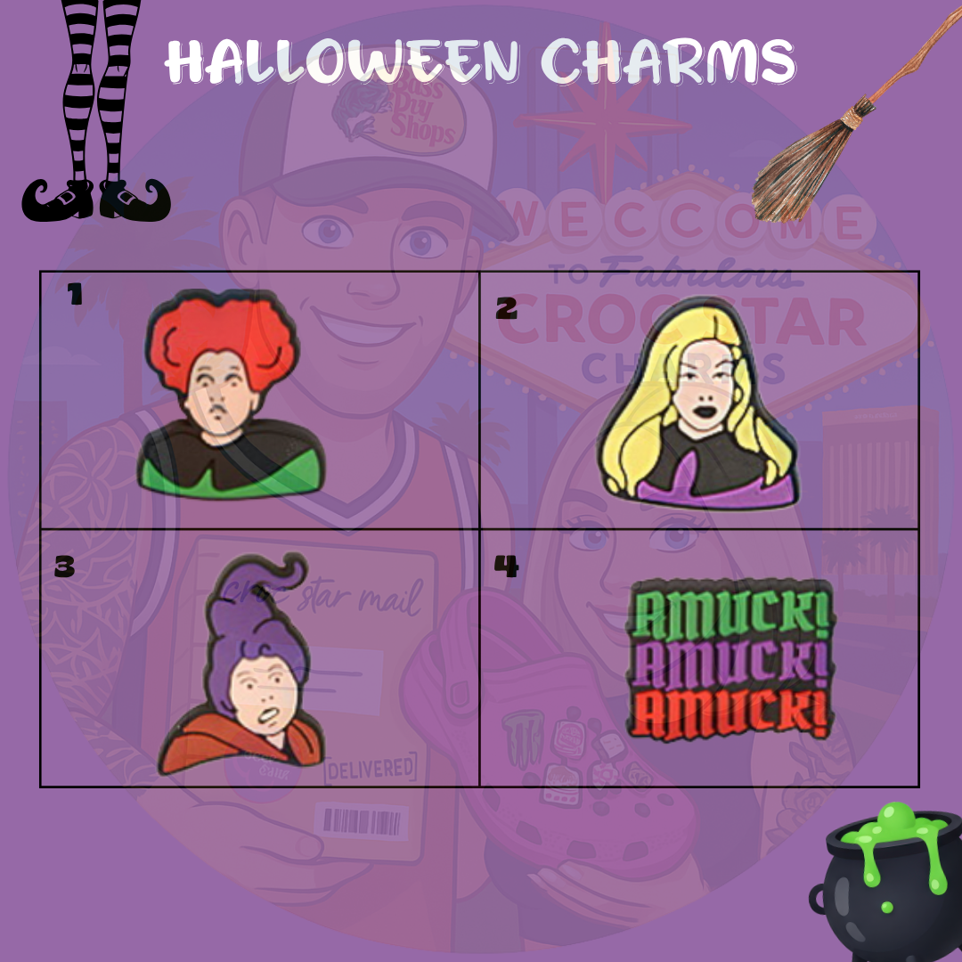 Halloween Croc charms for clogs – spooky shoe accessories including pumpkins, ghosts, bats, and witches – perfect Halloween decorations for Crocs
Halloween Croc charms
Croc charms for Halloween
Halloween shoe charms
Halloween Crocs accessories
Croc decorations for Halloween
Spooky Croc charms
Halloween clog accessories
Halloween-themed shoe decorations
Kids Halloween Croc charms
Shoe charms for Crocs Halloween
Halloween jibbitz 
Cute Halloween charms for shoes
Halloween Croc charms for kids
Halloween party