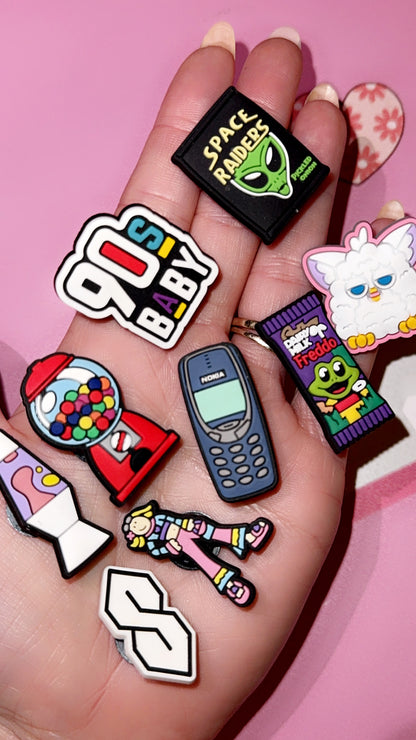 girly pop croc charms
y2k shoe charms
90s nostalgia croc charms
retro croc charm bundle
aesthetic croc accessories
cute shoe charms for women
y2k accessories
nostalgic fashion accessories
trendy croc decorations
croc jibbitz bundle