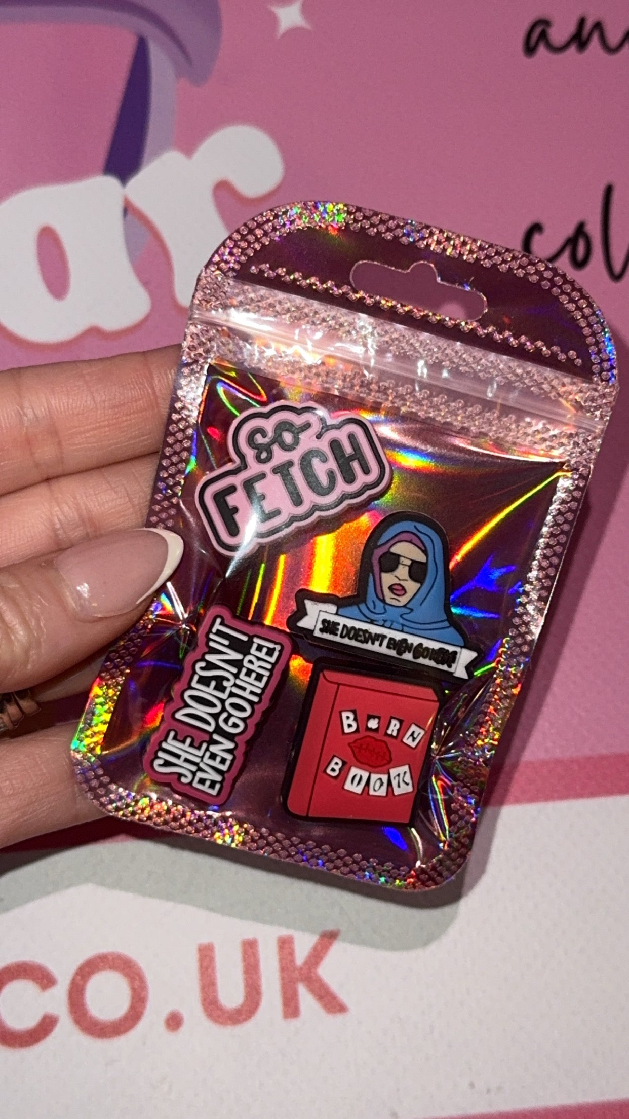 Y2K movie themed clog charms waterproof PVC set of four