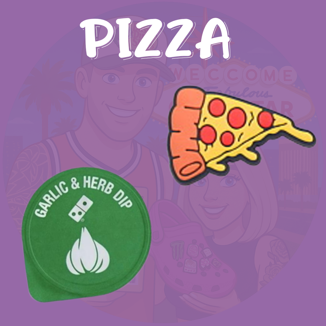 Pizza Shoe charms