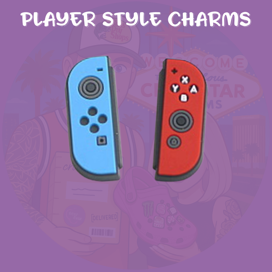Player style shoe charms