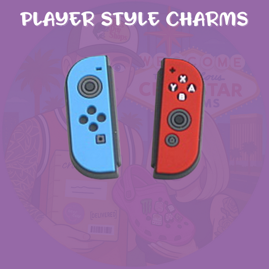 Player style shoe charms