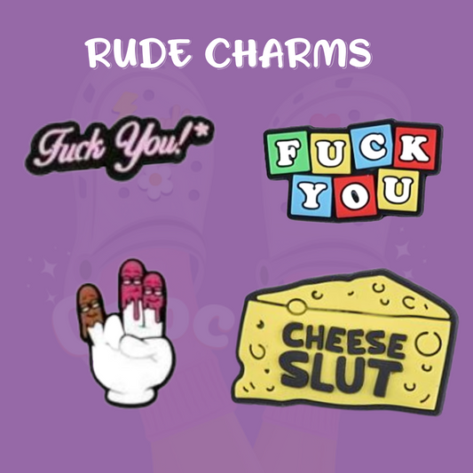 Rude Shoe Charms