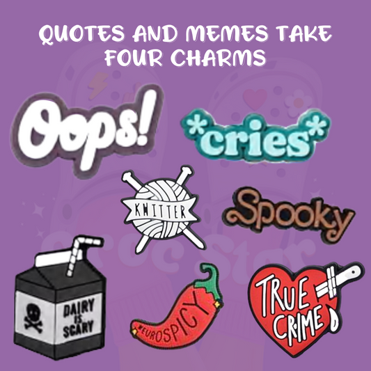Quotes and meme charms take four