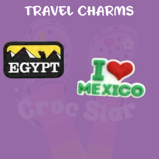 Travel Shoe Charms