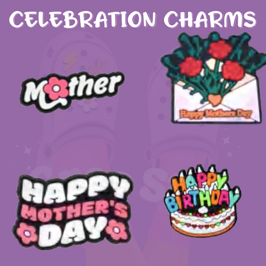 Celebration shoe charms