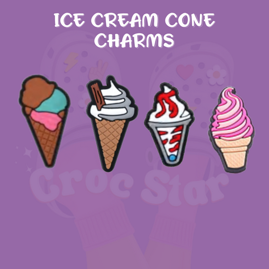 Ice Cream Cone Charms
