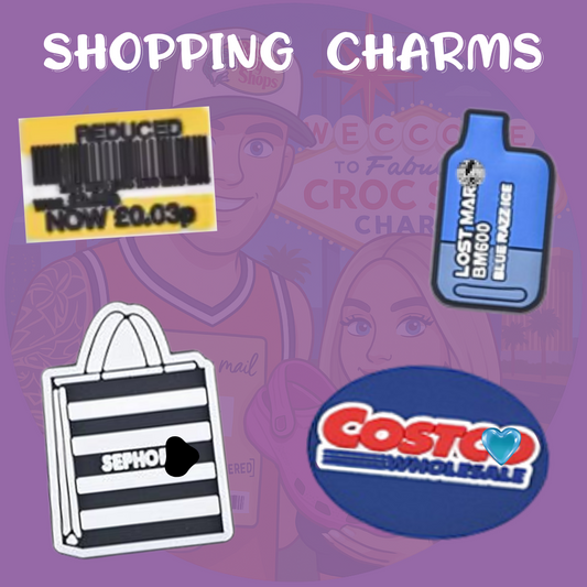 Shopping shoe charms