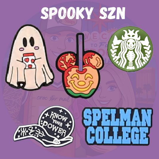 Spooky Season croc charms