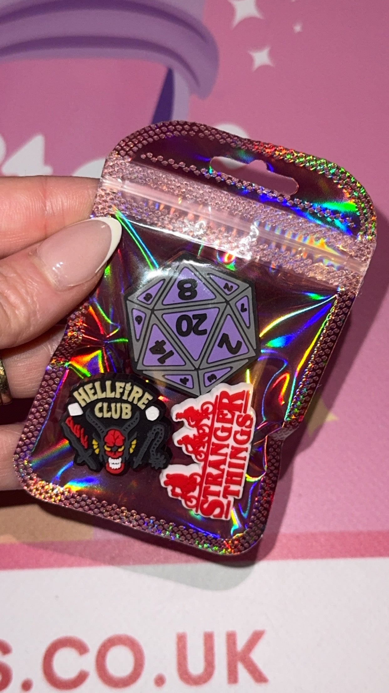 Stranger Things Inspired Croc Charms Bundle of 3 – Retro 80s TV Shoe Charms for Clogs | Horror Sci-Fi Themed Accessories