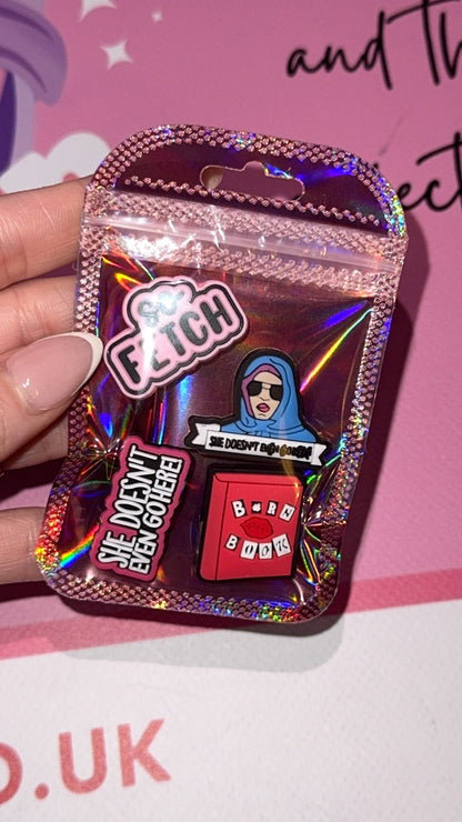 2000s movie inspired shoe charms bundle for clogs