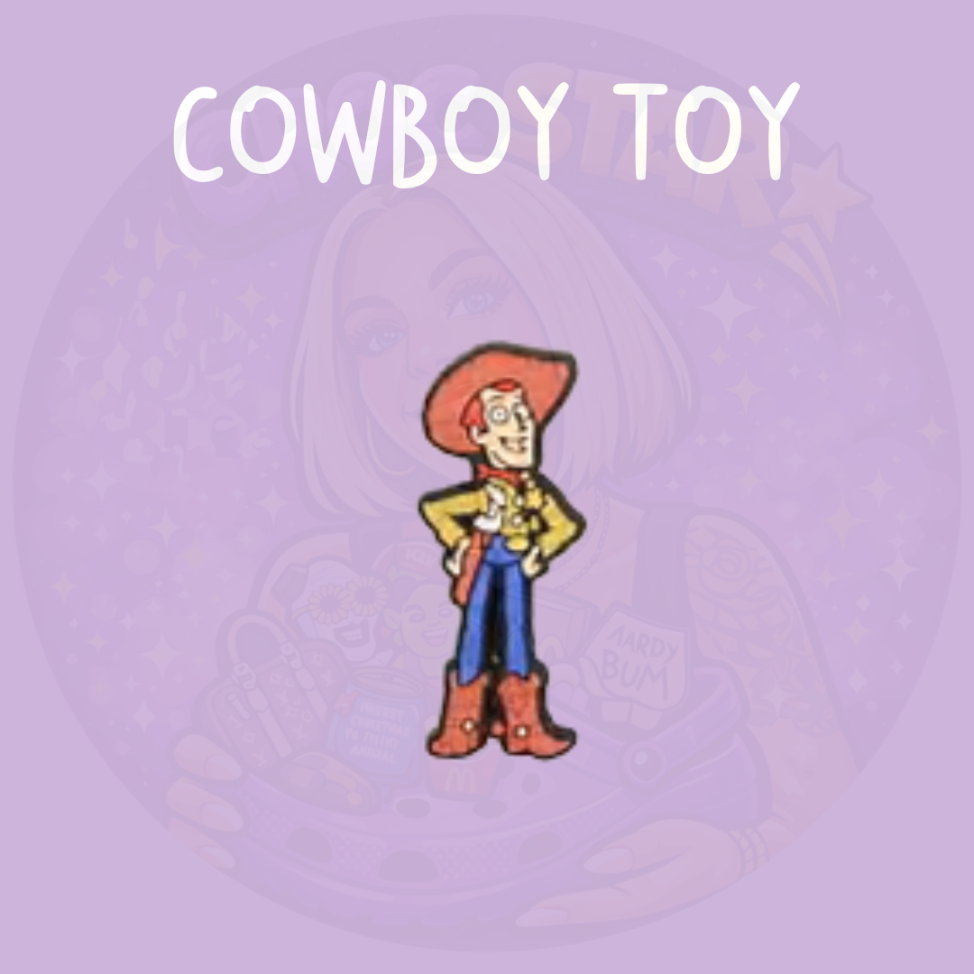 western cowboy croc charm inspired by toy character