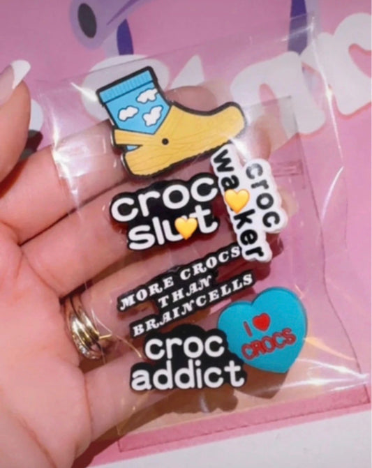 I love crocs shoe charms set for croc fans