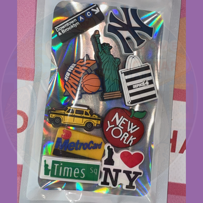 croc charms collection pack with assorted decorative shoe charms