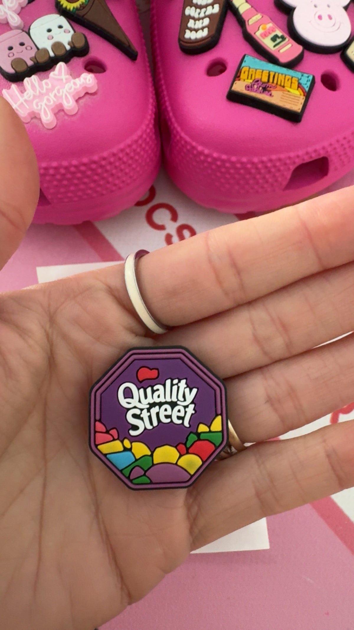Christmas sweet treat themed shoe charms