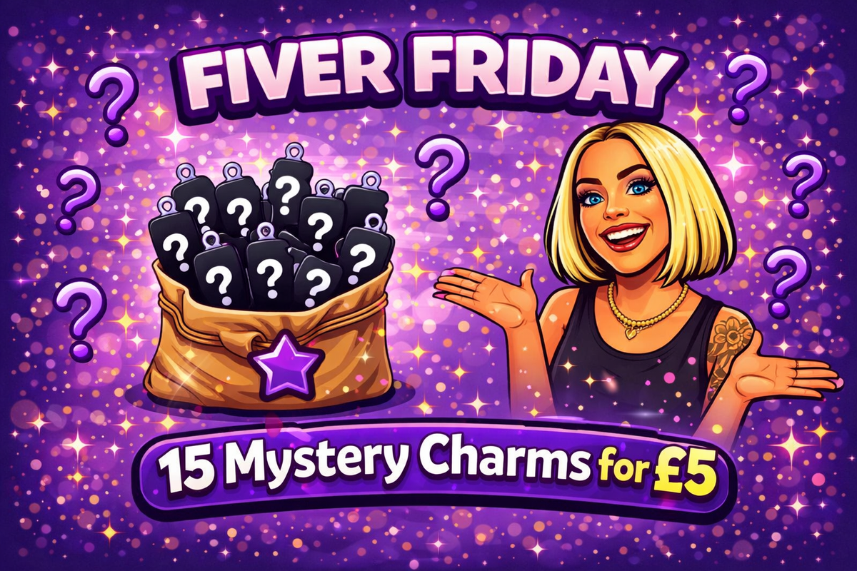 Fiver Friday mystery bundle with 15 random Croc charms for £5