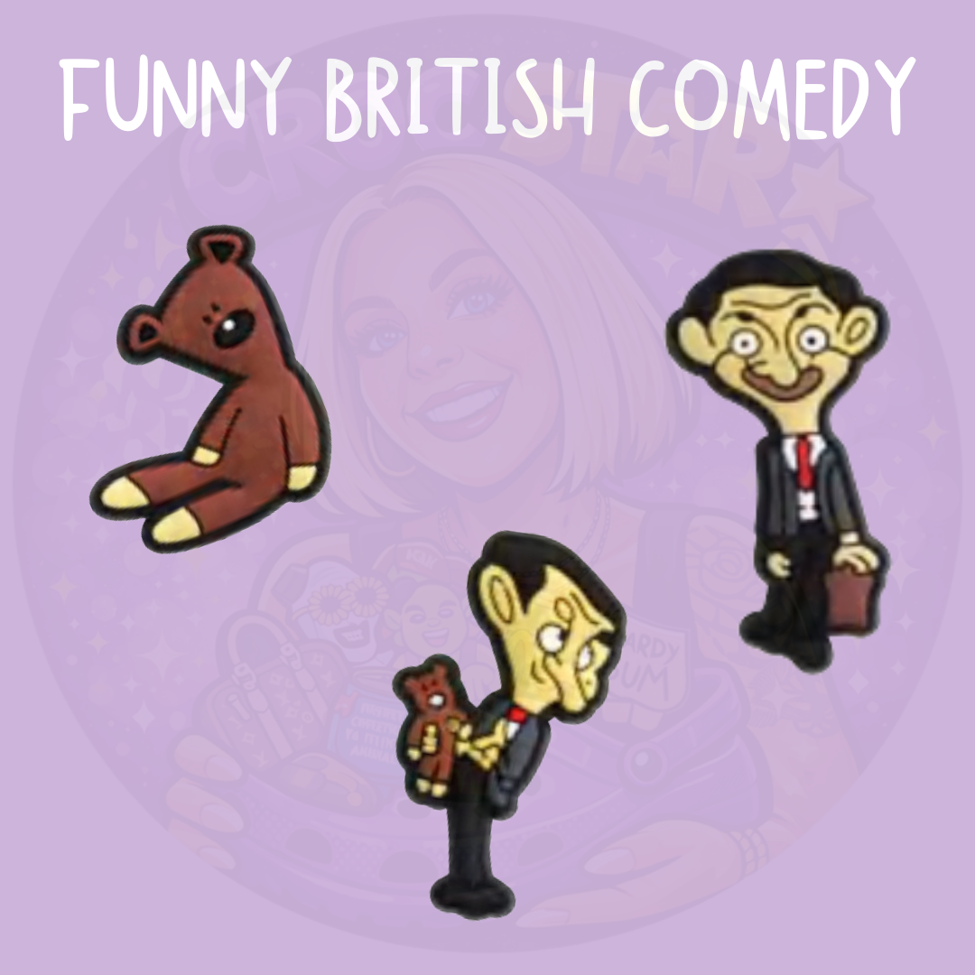 Funny British comedy cartoon croc charm
